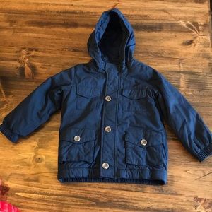 Boys Navy blue coat.